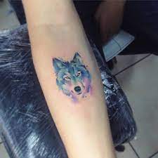A new wave of design finds the wolf in watercolor form, using the same shading and brushstroke techniques as watercolor masters. Watercolor Wolf Tattoo On The Right Inner Forearm