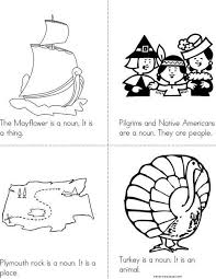 Thanksgiving Nouns Mini Book Thanksgiving School Mini Books Fall Kids