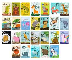 Alphabet Printable A To Z Animal Flash Cards Alphabet Etsy Animal Flashcards Animal Alphabet Alphabet Cards