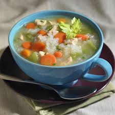Chicken Skinny Rice Soup Made With Low Calorie Low Carb Shirataki Rice Rice Soup Recipes Shirataki Recipes Healthy Chicken Recipes