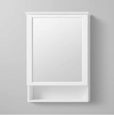 Wall mounted medicine cabinet with simple rectangular shape and wooden frame finished in white color. Ronbow Bathroom Medicine Cabinets Deluxe Vanity Kitchen Van Nuys Ca