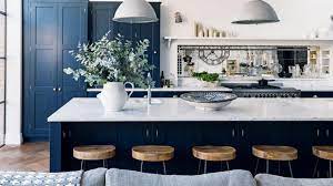 These glossy large gray tiles add sophistication to this kitchen. 2019 Uk Kitchen Trends Staying Ahead Of The Game