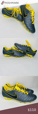 Nike Tiempo Legend 7 Elite Fg Ah7238 008 Italy Nike Black N Yellow Nike Men
