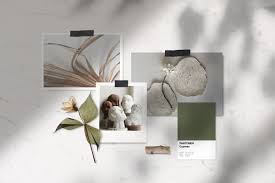 Natural Moodboard Mockup Aesthetic Desktop Wallpaper Macbook Wallpaper Mood Board Design