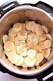 Instant Pot Scalloped Potatoes Crunchy Creamy Sweet Schenk Potatoesre Recipes Scalloped Potato Recipes Instant Pot Dinner Recipes
