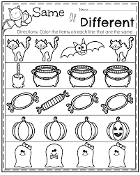 Worksheets Same And Different 101 Activity In 2020 Halloween Worksheets Preschool Halloween Preschool Halloween Worksheets