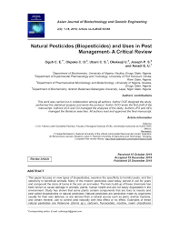 From ants to wasps, or spiders to roaches we have you covered. Pdf Natural Pesticides Biopesticides And Uses In Pest Management A Critical Review