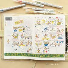 9月のほぼ日手帳 マンスリーちょこっと絵日記 さぼり4回 ほぼ日手帳 ほぼ日手帳カズン mizutamaちょこっと絵日記 mizutamaほぼ日 マンスリー 絵日記 手帳 絵日記描くことをさぼる日があってもok こ instagram posts hobonichi bullet journal