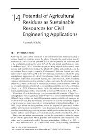 PDF) Potential of Agricultural Residues as Sustainable Resources for Civil  Engineering Applications
