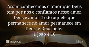 Assim Conhecemos O Amor Que Deus Tem Por Biblia