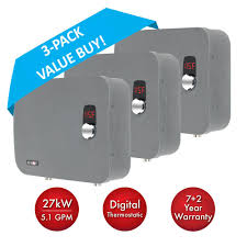 Atmor Thermopro 27 Kw 240v 5 1 Gpm Stainless Steel Electric Tankless Water Heater With Self Modulating Te Water Heater Tankless Water Heater Hot Water Heater