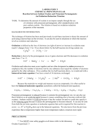 Oxalic acid is oxidised to carbon dioxide by kmno4 which itself gets reduced to mnso4. Permanganate Oxalate Titration