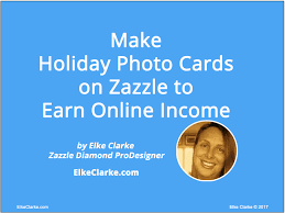 Christmas cards spread festive cheer during the holiday season. Make Holiday Photo Cards On Zazzle To Earn Online Income Jen And Elke Clarke