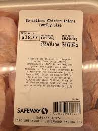 Safeway Chicken Thighs Grocery Price Roasted Meat Cooking