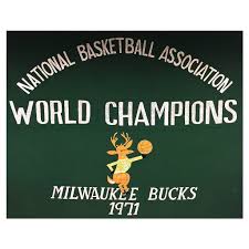 On Instagram Vintage Handmade Bucks World Champions 1971 Banner On Display In Their Beautiful Mi Milwaukee Bucks Basketball Milwaukee Bucks Bucks Basketball