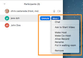 This wikihow teaches you how to become a host on zoom using a host key. Manage Participants Information Technology