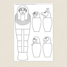 Canopic Jar Coloring Pages Ancient Egypt Crafts Egypt Crafts Ancient Egypt Projects