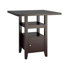 Table pliante à hauteur réglable structure aluminium 40mm en tubes hexagonaux et plateau en mélamine contreplaqué. Table De Salle A Manger Bistro Corliving A Hauteur De Comptoir Avec Armoire De Rangement Walmart Canada
