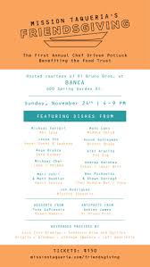 The food trust's food bucks network provides a crucial safety net for families relying on snap, so we continue distributing these coupons at farmers markets, grocery stores and corner stores. Mission Taqueria S Friendsgiving Dinner Is A Fundraiser For The Food Trust Phillyvoice