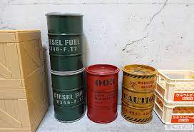 100均セリアで売っているミニチュア フタ付きドラム缶の商品一覧 サイズ 100円 ドラム缶 ミニチュア ドールハウス ミニチュア