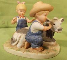 Homco Home Interiors Figurine Denim Days 8878 Vintage Hummel Home Interiors And Gifts Hummel Figurines