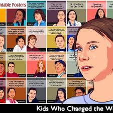 Buy Printable Set of 15 Inspiring Young Changemakers, Famous Kids Who  Changed the World, Remarkable Kids, Inspiring Children