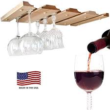 Browse a variety of housewares, furniture and decor. Smitco Wine Glass Holder Under Cabinet Storage And Hanging Stemware Rack Made In The Usa Space Saving Unfinished Wooden Bar Organizer For 12 Glasses Assembly Required Pricepulse