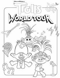 Free Printable Trolls World Tour Coloring Pages Party Ideas Any Tots In 2020 Free Kids Coloring Pages Coloring Pages Poppy Coloring Page