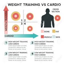 Illustration Of Weight Training Vs Cardio Chart