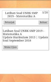 Download dan daftarkan dirimu terlebih dahulu melalui aplikasi gramedia digital.; Latihan Unbk Smp 2020 Soal Pembahasan For Android Apk Download