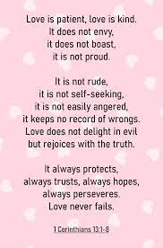 If i speak in the tongues of men or of angels, but do not have love, i am only a resounding gong or a clanging cymbal. 7 Best 1 Corinthians 13 Printable Bookmark Printablee Com