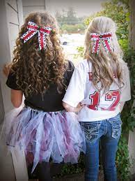 Football Game Hair Cheer Hair Homecoming Game Outfit Football Girlfriend