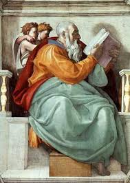 The Prophet Zachariah Painting By Michelangelo Reproduction Gallery Michelangelo Paintings Michelangelo Art