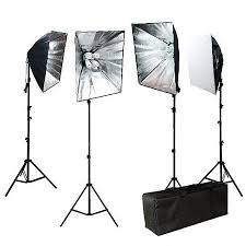 Loadstone Studio 3200w Photo Video Studio Softbox Lighting Light Kit With Carrying Case For Product Portrait And Video Shoots Wmls2077 Walmart Com