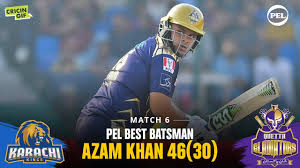 Azam khan is the second senior bureaucrat from khyber pakhtunkhwa who is working as principal secretary to the prime minister.previously, shamsher ali khan was only other civil servant. Azam Khan 46 30 Match 6 Pel Best Batsman Youtube