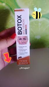¿Arrugas? ¡Dile adiós naturalmente! La crema Botox Bee Venom suaviza líneas  de expresión, hidrata a profundidad y activa el colágeno gracias al poder  del veneno de abeja. Sin agujas, sin dolor… solo ...