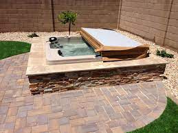 12 Some Of The Coolest Initiatives Of How To Makeover Backyard Landscape Ideas Hot Tub Backyard Arizona Backyard Landscaping Hot Tub Landscaping
