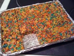 Fruity Pebbles Treats Recipe By Yrsxtherapist Recipe Fruity Pebbles Treats Fruity Pebbles Crispy Treats