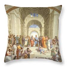 The advent of the soft pillow. The School Of Athens Raphael Throw Pillow For Sale By Science Source School Of Athens Pillow Sale Throw Pillows