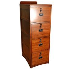 A file cabinet is an office staple and helps keep items organized and safe. Mission Solid Oak 4 Drawer File Cabinet Crafters And Weavers