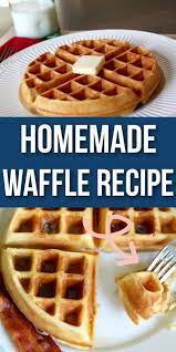 Homemade Waffle Recipe Video In 2021 Homemade Waffles Easy Homemade Waffle Waffles Recipe Homemade