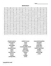 Dna Vocabulary Word Search For Genetics Vocabulary Words Words Earth Science Vocabulary