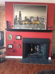Off Center Fireplace Decorations Dining Room Fireplace Off Center Fireplace Fireplace Decor