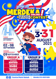 We did not find results for: Merdeka Drawing Coloring Online Contest 2021 Centre Point Sabah
