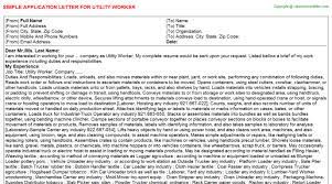Layoffs are always challenging for workers and employers. Utility Worker Application Letters