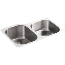 Check spelling or type a new query. Kohler Undertone Undermount Stainless Steel 31 In Double Bowl Kitchen Sink K 3150 Na The Home Depot