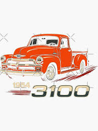 Image result for Orange 1954 Truck
