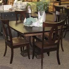 For large groups of eight, you'll want to take a trip back up to the top of this post for the 72 inch round oak option pictured there. Saratoga Dining Set Shown In Rustic Cherry With A Two Tone Finish