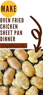Oven Fried Chicken Sheet Pan Dinner Oven Fried Chicken Sheet Pan Dinners Chicken Sheet Pan Dinners Recipes