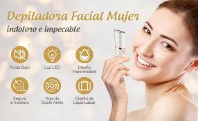 Depiladora Facial Mujer Portátil, Depiladora Eléctrica de Cejas con Luz LED  para Una Depilación Fácil e Indolora, se Puede Utilizar para Cara, Brazos,  Axilas : Amazon.es: Salud y cuidado personal